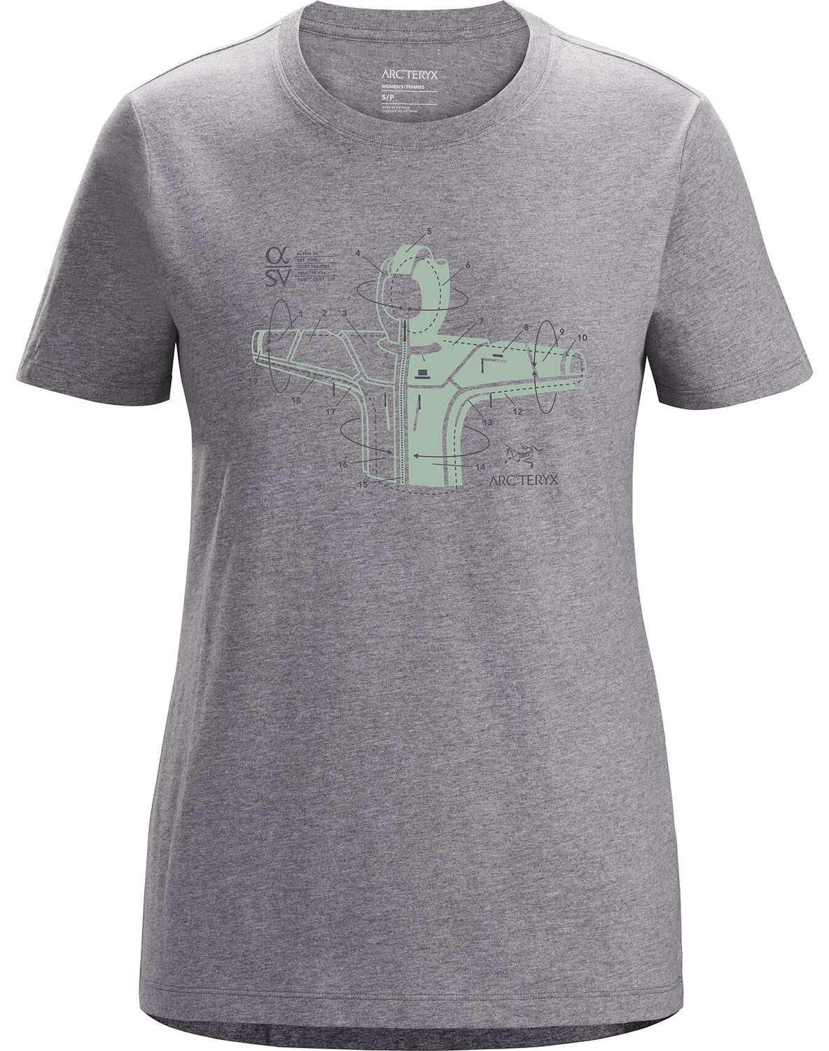 T-shirt Arc'teryx Arc'hive Donna Grigie - IT-36653196